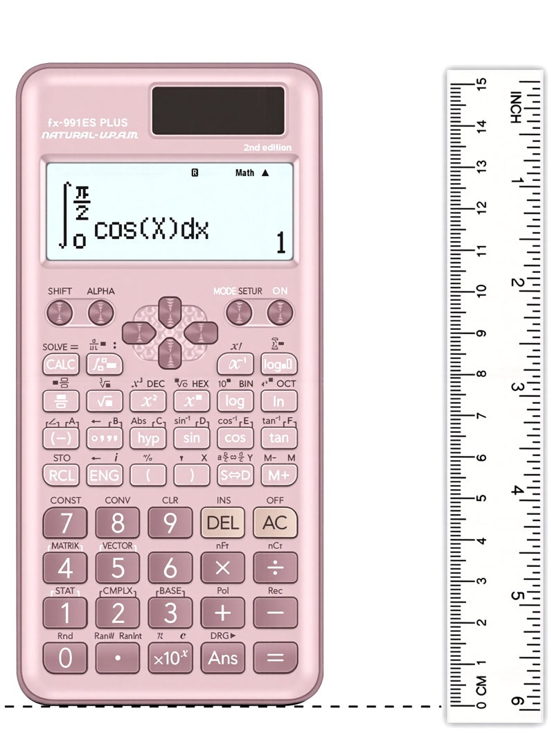 ULHYC Backlit Eye-Protection Large-Screen Graphing Calculator: Featuring Fundamental Calculations, Complex Numbers, Matrices, Vectors, Equation Solving, Calculus and More, With Textbook-Standard Display Mode | Suitable for Examinations, STEM Subjects and Advanced Mathematics Studies, Ideal for Students - Image 3